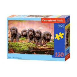 Puzzle 120 Five Little Puppies CASTOR