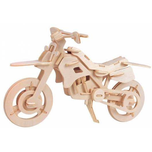 Łamigłówka drewniana Gepetto - Motor crossowy (Cross cycle)