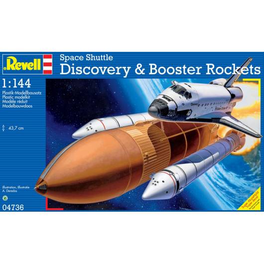 REVELL 1:144 Space Shuttle Discovery & Booster Rockets (04736)