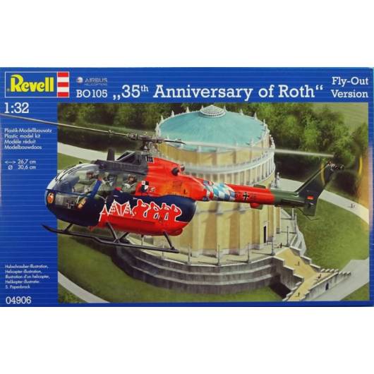 REVELL 1:32 Bo-105 35 th Anniversary of Roth Fly - Out Version (04906)