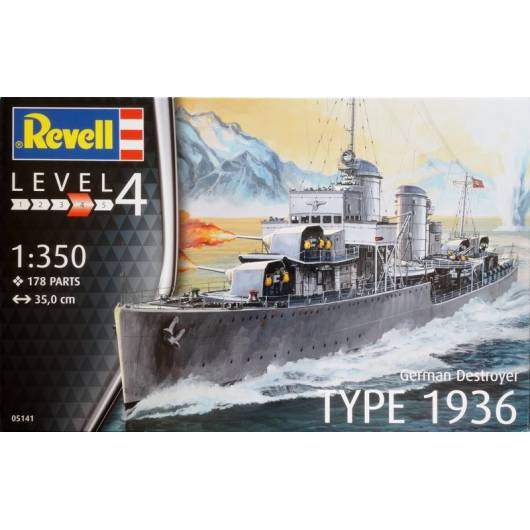 REVELL 1:350 German Destroyer Type 1936 (05141)