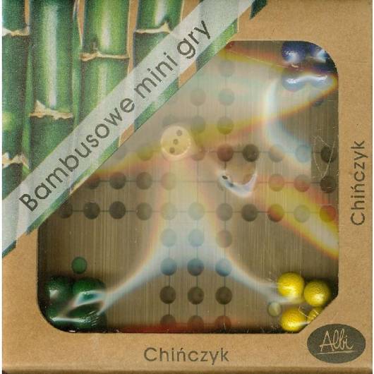 Chińczyk - bambusowa mini gra