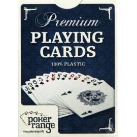 Karty pokerowe Premium 100% plastik (czerwone)