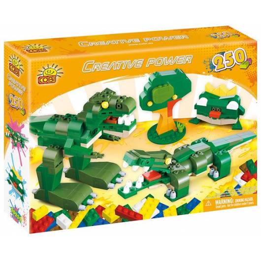 COBI Creative Power Dinozaur, krokodyl, drzewo, żaba 250 kl. (20252)