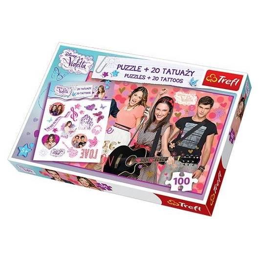 Puzzle 100 Tattoo Disney Violetta TREFL