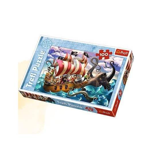 Puzzle 100 Bitwa na morzu TREFL