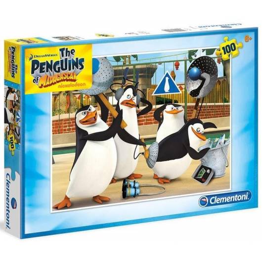 Puzzle 100 Pingwiny z Madagaskaru