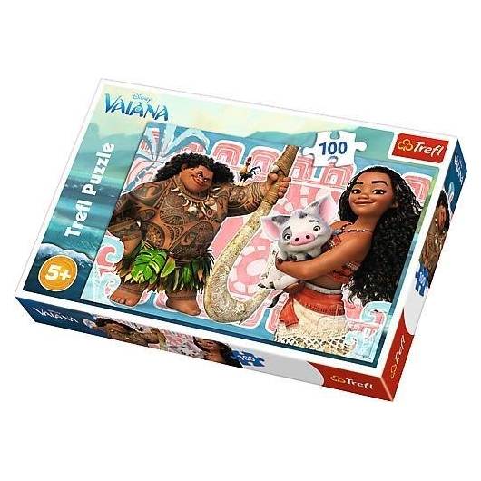 Puzzle 100 Vaiana i przyjaciele TREFL