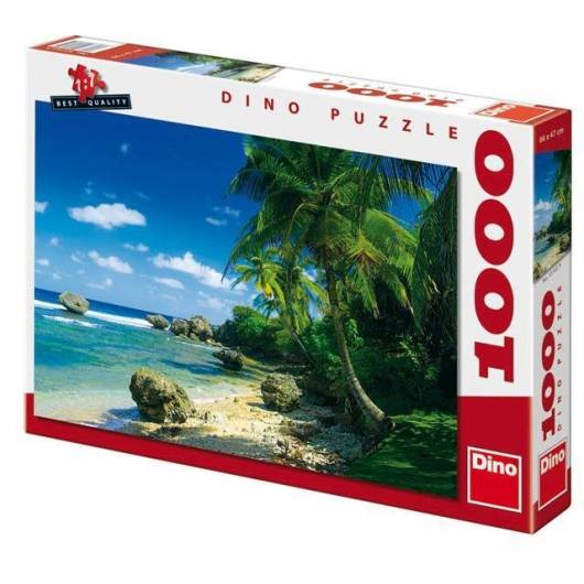 Puzzle 1000 Palmy na plaży DINO