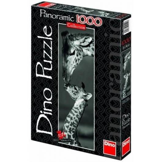 Puzzle 1000 Panorama Żyrafy DINO