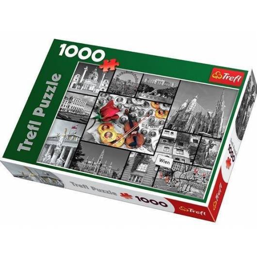 Puzzle 1000 Wiedeń - kolaż TREFL