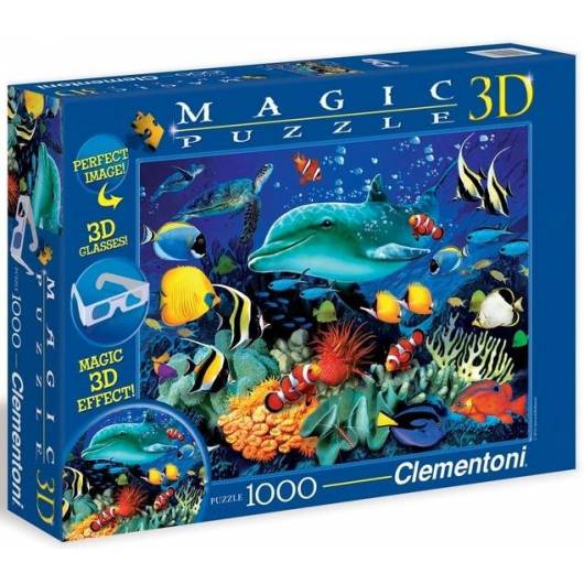 Puzzle 1000 Magic 3D Delfiny