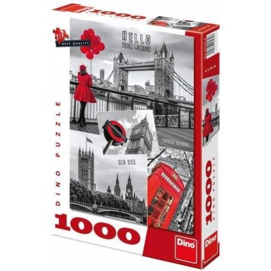 Puzzle 1000 Londyn kolaż DINO