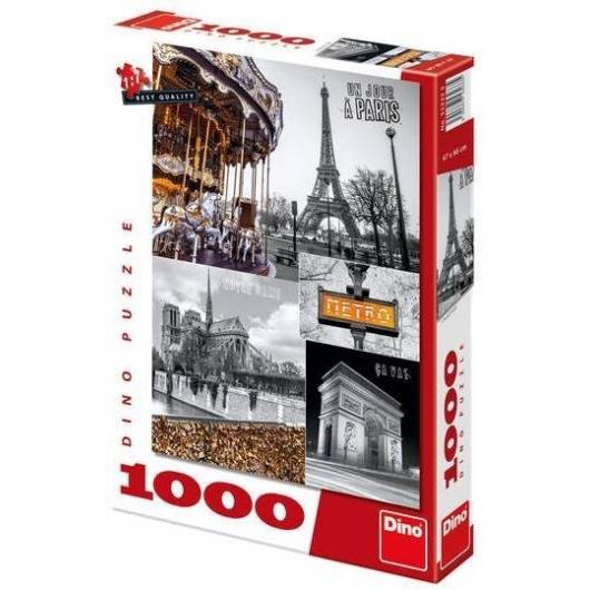 Puzzle 1000 Paryż kolaż DINO
