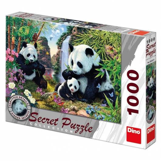 Puzzle 1000 Sekretna kolekcja Pandy DINO