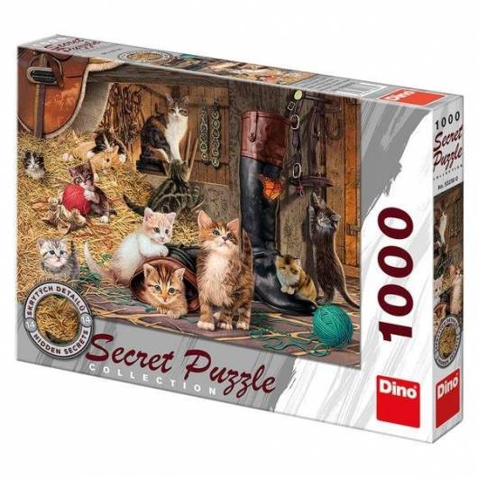 Puzzle 1000 Sekretna kolekcja Koty DINO