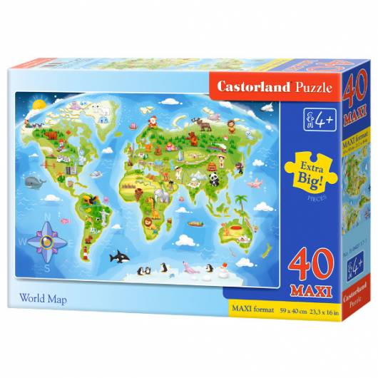 CASTOR 40 EL. MAXI Mapa świata