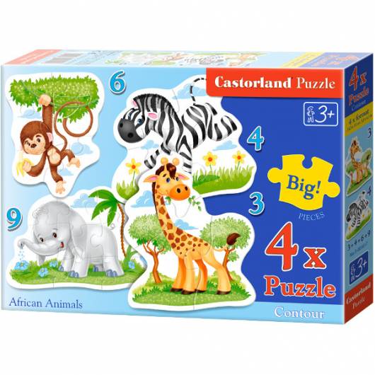 CASTOR 22 EL. 4+5+6+9 Zwierzęta Afryki