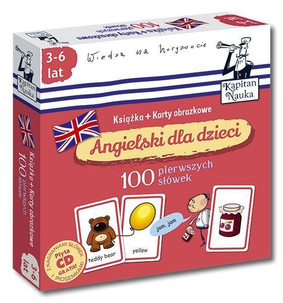 Kapitan Nauka. Angielski dla dzieci.100 pierwszych słówek